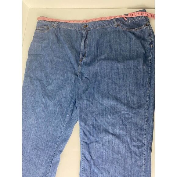 Land's End Classic Fit Straight Jeans Plus-Size Cotton Item 269026 - 26W Reg. - Picture 9 of 9